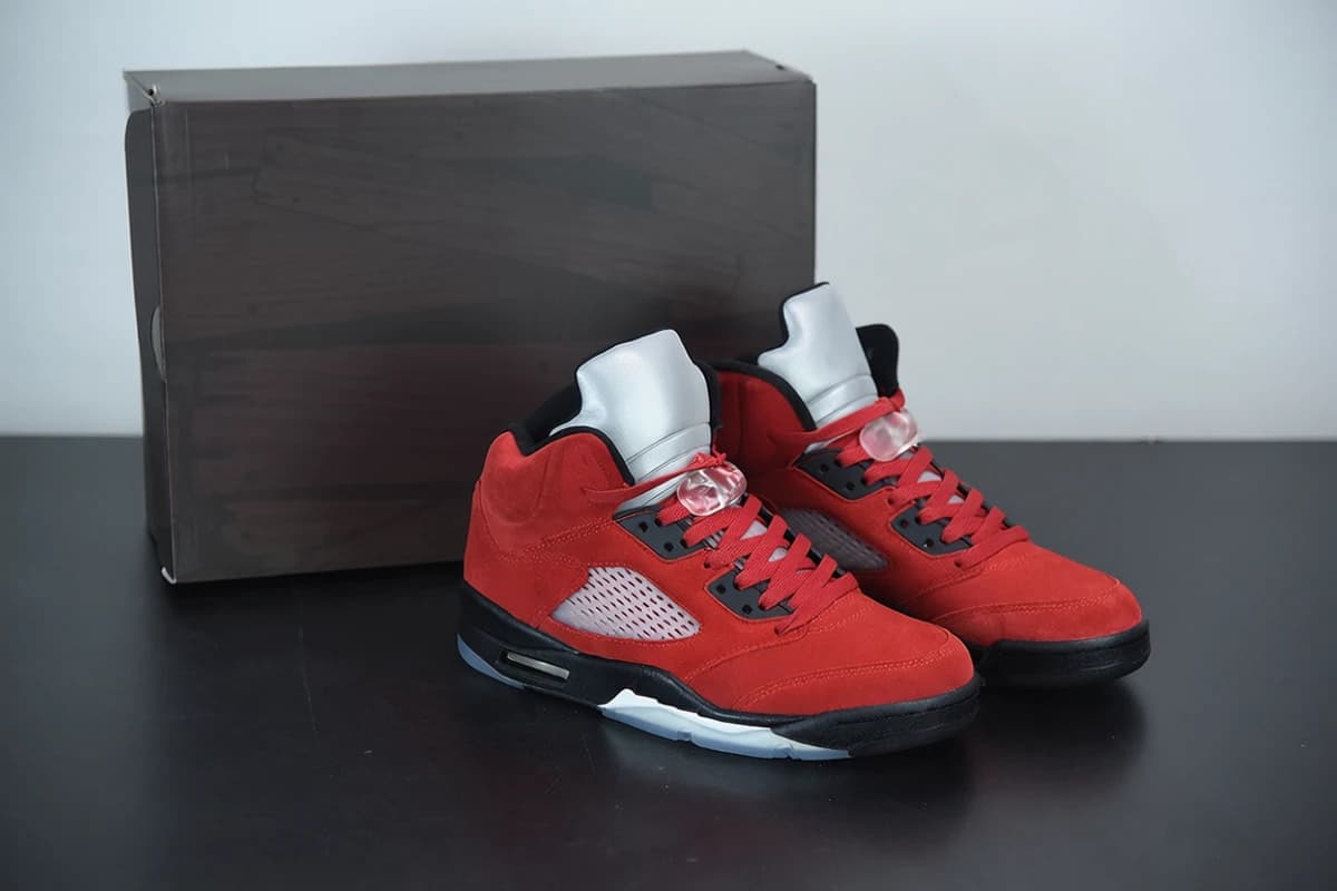 NK AJ 5 Retro Raging Bull Red