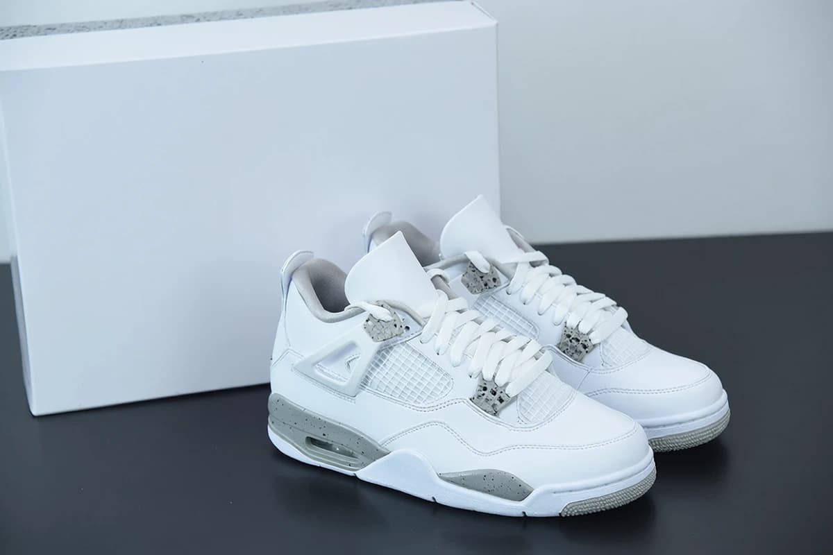NK AJ 4 Retro White Oreo
